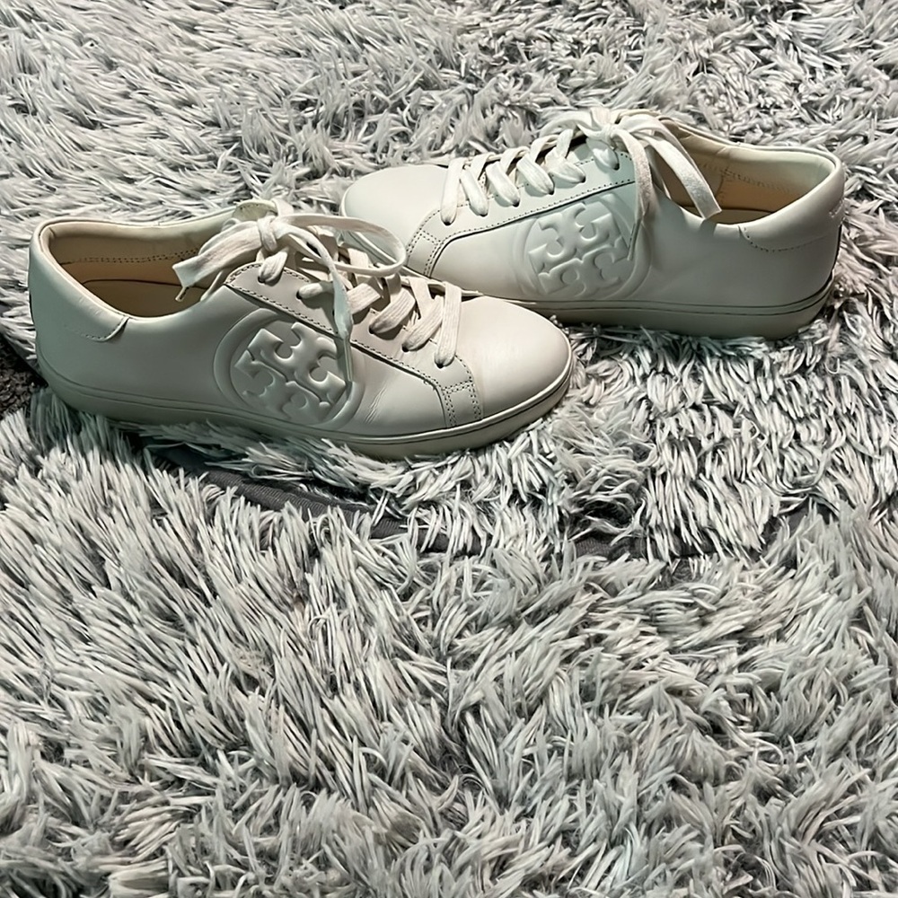 Tory Burch Women's White Sneakers Size 8M - Picture 2 of 8